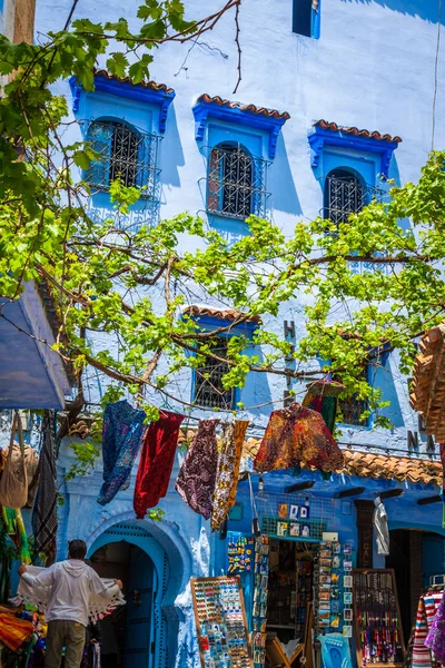 Dettaglio architettonico a Chefchaouen, Marocco, Africa — Foto Stock