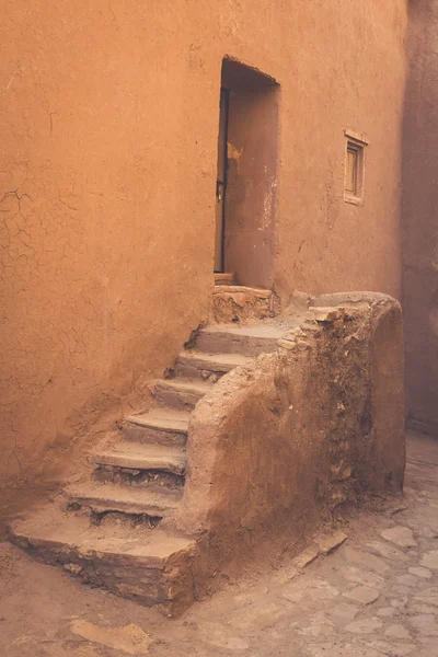 Deel van het kasteel van Ait Benhaddou, een vestingstad, de forme — Stockfoto