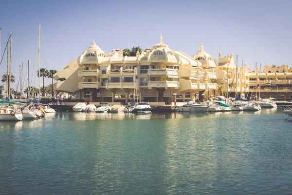 BENALMADENA, SPAIN - MAY 5,2013: view of Puerto Marina in Benalm — Stock Photo, Image