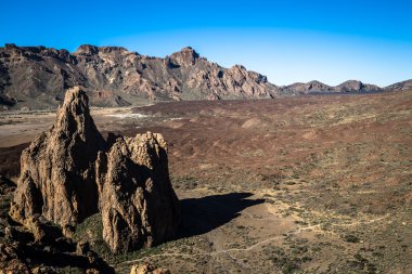 Manzara Teide Milli Parkı'nda, Kanarya Adası Tenerife, İspanya