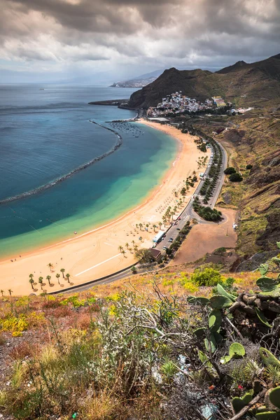 Vista de Las Teresitas Beach, Tenerife, Espanha — Fotografia de Stock
