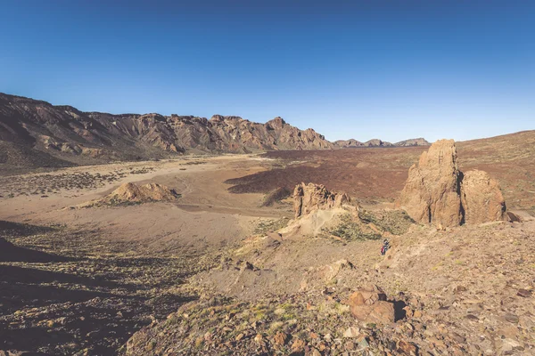 Manzara Teide Milli Parkı'nda, Kanarya Adası Tenerife, İspanya — Stok fotoğraf