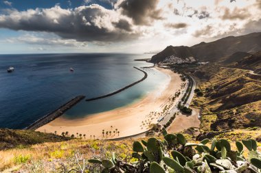 Kanarya, Santa cruz de Tenerife Kuzey Beach Las Teresitas