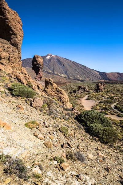 Vulkan pico del teide, el teide Nationalpark, Teneriffa, Kanarienvogel lizenzfreie Stockbilder