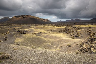 volkanik manzara timanfaya Milli Park, lanzarote Adası,