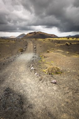 volkanik manzara timanfaya Milli Park, lanzarote Adası,