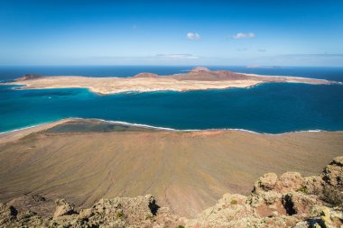 graciosa Island mirador del Rio, lanzarote Adası manzarası, 