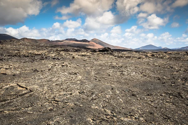 Timanfaya milli parkta Lanzarote, Kanarya Adaları, İspanya — Stok fotoğraf