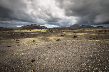 volkanik manzara timanfaya Milli Park, lanzarote Adası,