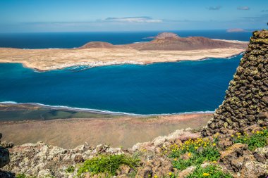 graciosa Island mirador del Rio, lanzarote Adası manzarası, 