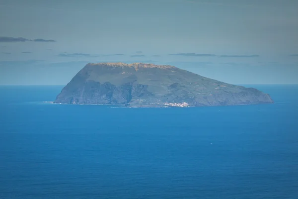 Ilha do Corvo, a menor ilha do arquipélago dos Açores — Fotografia de Stock