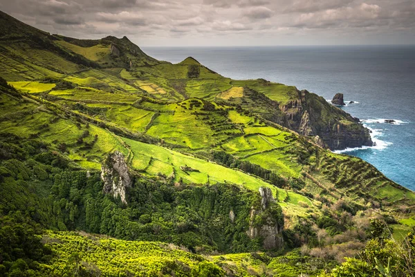 Paisaje de la isla de Flores. Azores, Portugal — Foto de Stock