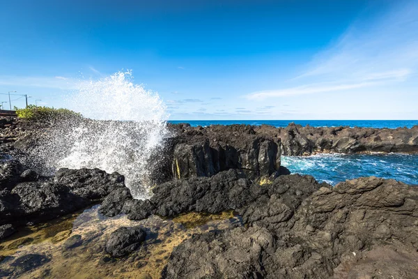 Azoren kustlijn landschap in Flores eiland. Portugal — Stockfoto