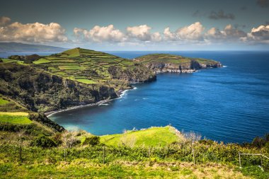 Yeşil Adası'Atlas Okyanusu, Sao Miguel, Azores, Portekiz