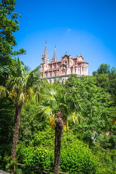 Bazilica Santa Maria, Covadonga, Asturia, Spania — Fotografie, imagine de stoc