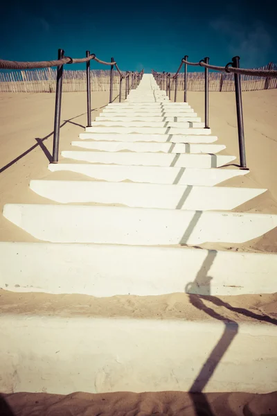 Дюна-дю-Пилат в 114 метрах самая высокая песчаная дюна в Европе вблизи — стоковое фото