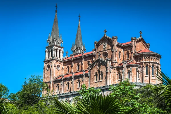 Bazilika, a santa maria, covadonga, asturias, Spanyolország — Stock Fotó