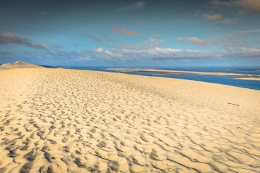 Avrupa - dune pile (pilat) en yüksek kumul üzerinden görüntüleyebilir, ark