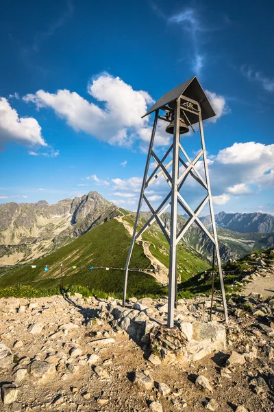 Belfry in mountains. A simple belfry at the top of Kasprowy Wier