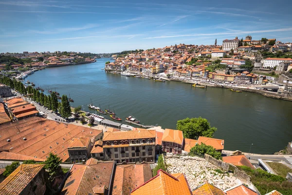 Panorama of Porto Old Town and Duoro river. Portugal — Stock Photo, Image