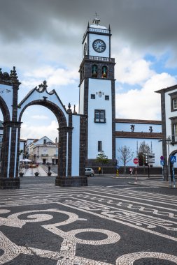 Ponta Delgada, Azores, Portekiz - 20 Nisan 2015: Portas da Cida