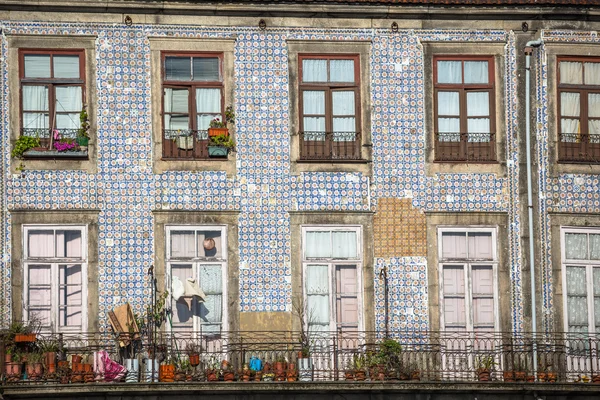 Renkli evlerin ribeira porto, Portekiz — Stok fotoğraf