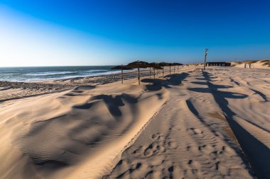 Costa Nova beach Aveiro, Portekiz