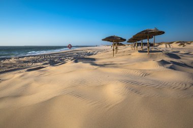 Costa Nova beach Aveiro, Portekiz