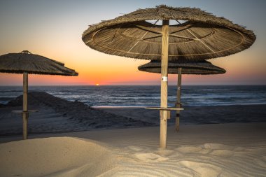 Costa Nova beach Aveiro, Portekiz