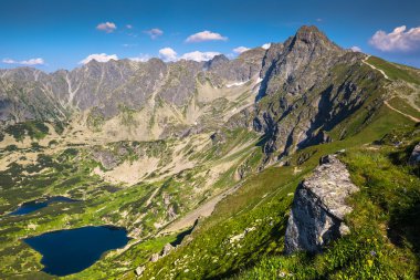 Vadi Gasienicowa, Swinica yarış görünümüne Tatra Mountain, Polonya,