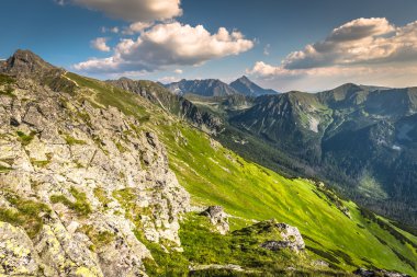 Kasprowy Wierch Zirvesi Polonya Tatra Dağları'nda görünümünden