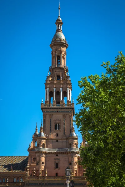 Španělské náměstí (plaza de espana) v sevilla, Španělsko — Stock fotografie