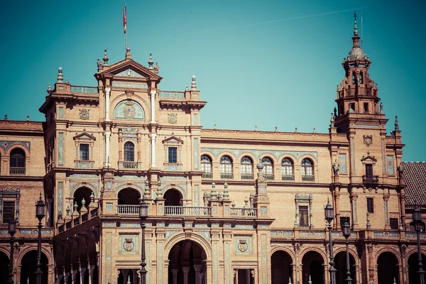 Belle Plaza de Espana, Sevilla, Espagne — Photo