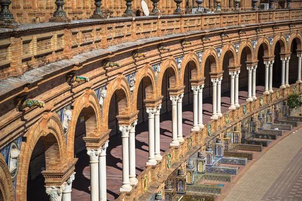 Plac Hiszpański (plaza de espana) w sevilla, Hiszpania — Zdjęcie stockowe