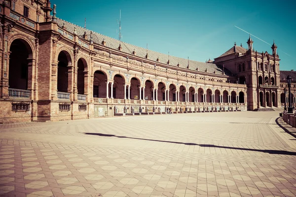 Piękne Plaza de Espana, Sevilla, Hiszpania — Zdjęcie stockowe