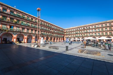 Cordoba, İspanya-Mart 12, 2015:Plaza de la Corredera - Corredera Sq