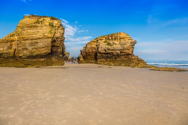 Famosa destinazione spagnola, Spiaggia delle cattedrali (playa de las cated — Foto Stock