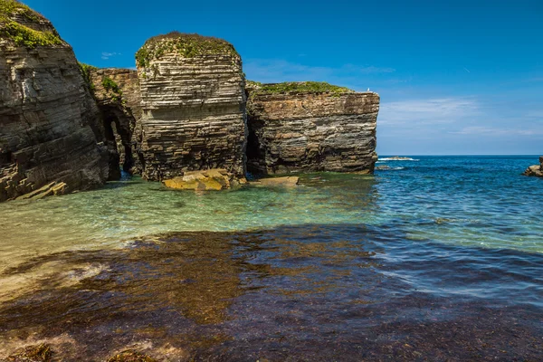 スペインの岩の多い海岸。ガリシア — ストック写真