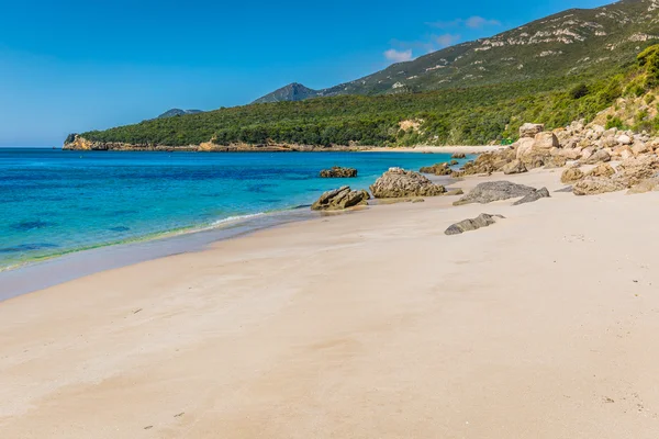 Bela praia de Setúbal perto de Lisboa Portugal — Fotografia de Stock