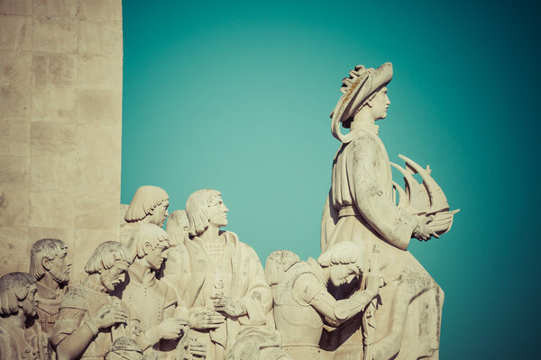Monument to the Discoveries of New world in Lisboa, Portugal