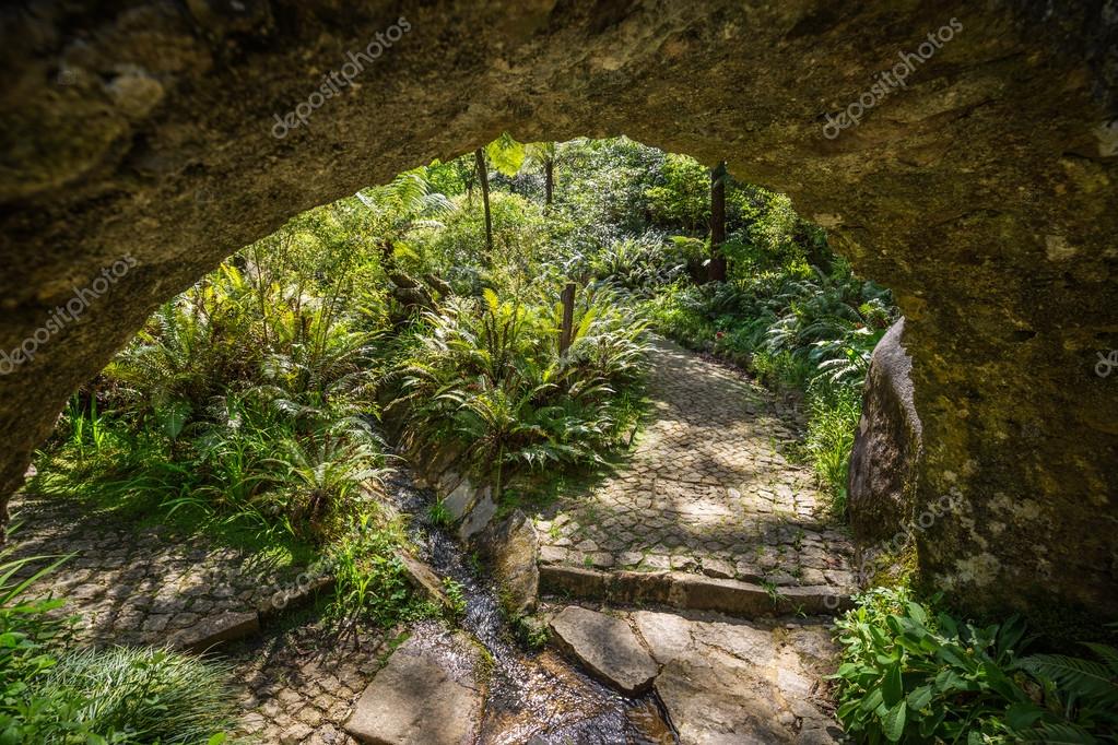 Garden Of Eden Garden Located In Sintra Portugal Stock Photo