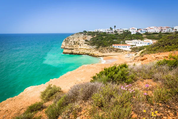 Praia de benagil plaży na wybrzeżu Atlantyku, algarve, Portugalia — Zdjęcie stockowe