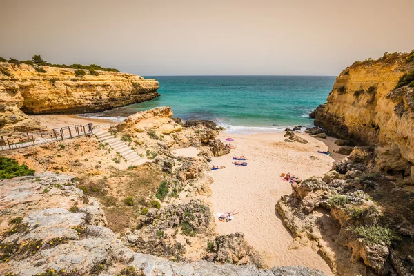 Praia da Marinha - Hermosa playa Marinha en Algarve, Portugal —  Fotos de Stock