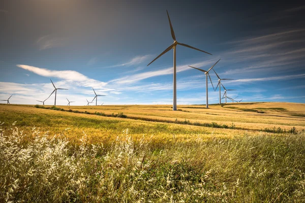 Windmills for electric power production — Stock Photo, Image
