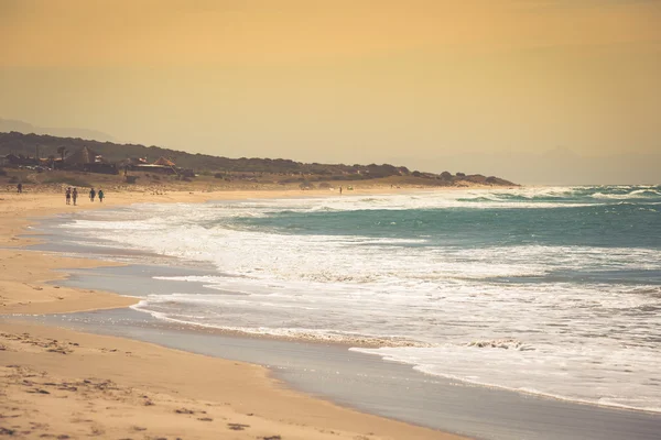 Bolonia beach a coastal village in the municipality of Tarifa in — стоковое фото