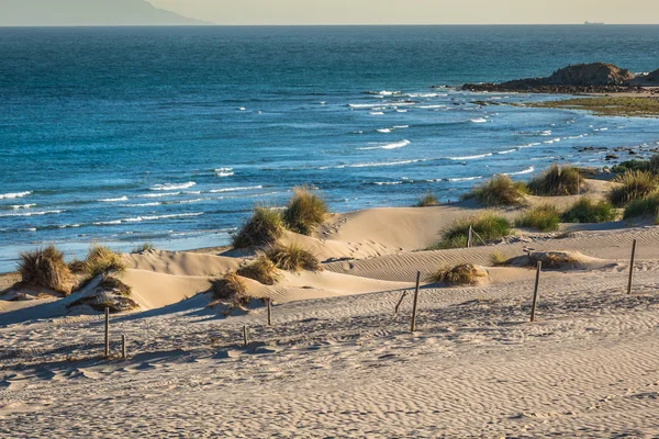 Bella vista sulla spiaggia e sull'oceano, Spagna, Tarifa — Foto Stock