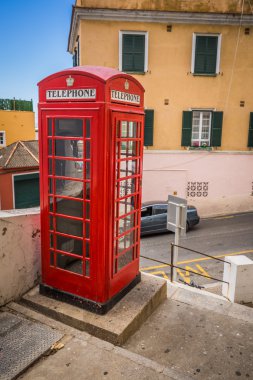 Kırmızı telefon kutusunda Gibraltar