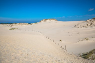 Hareketli kumulları Slowinski Milli Parkı, Polonya