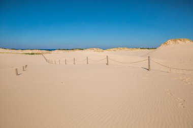 Hareketli kumulları Slowinski Milli Parkı, Polonya