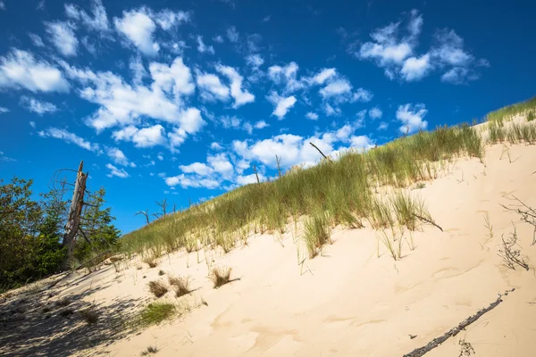 Paesaggio desertico, Parco nazionale Slowinski vicino a Leba, Polonia — Foto Stock